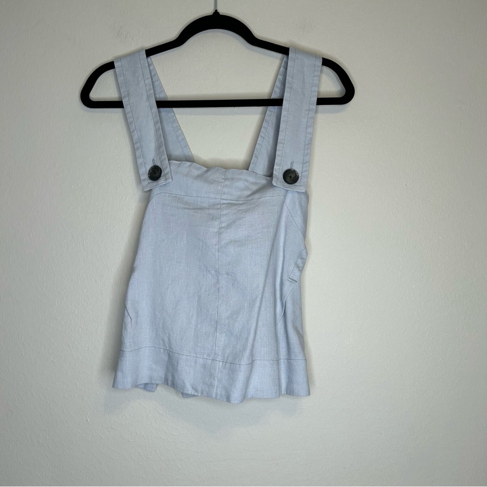 Everlane The Apron Linen Tank Gray Size 2